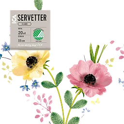 Servett 33cm Anemone 20-p ICA