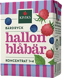 Lättdryck Hallon & blåbär Koncentrat Kiviks
