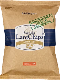 Potatischips Gräddfil 200g LantChips