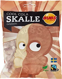 Cool cola skalle Gelatinfri vegansk 190g Bubs Godis
