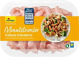 Minutstrimlor strimlad kycklingfilé ca 550g Kronfågel
