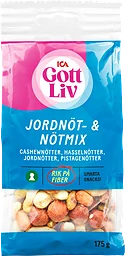 Jordnöt & nötmix 175g ICA gott liv