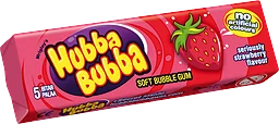 Tuggummi Seriously jordgubb 35g 5-p Hubba Bubba