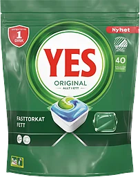 Diskmaskinstabletter Original 40-p YES