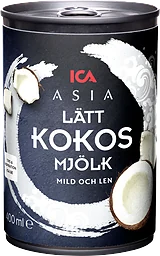 Kokosmjölk Lätt 400ml ICA Asia