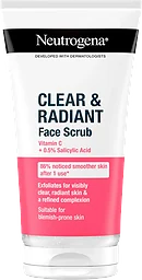 Ansiktsskrubb Clear&Radiant Grapefrukt&Vitamin C 150ml Neutrogena