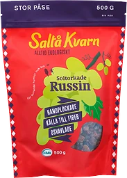 Soltorkade Russin 500g KRAV Saltå Kvarn