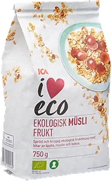 Müsli Frukt Ekologisk 750g ICA I love eco