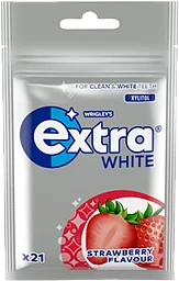 Tuggummi Strawberry 21-p Extra White