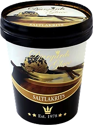 Gräddglass Saltlakrits 500ml Djurgårds Glace