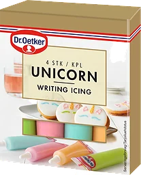 Unicorn Writing Icing