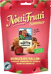 Nötmix Nøtti Frutti Hallon 160g Nöttefabrikken