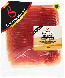 Skinka Lufttorkad Jamón Serranoskinka 250g ICA