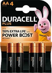 Batteri AA 4-p Duracell Plus