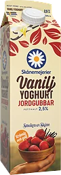 Jordgubbar Vaniljyoghurt 2,5%