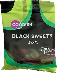 Lakrits Black Sweets Sur Finsk Lakrits