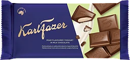 Chokladkaka Mjökchoklad Päronfyllning Karl Fazer 121g Fazer