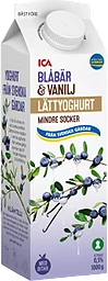 Yoghurt Lätt Blåbär & vanilj 0,5% 1kg ICA