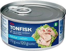 Tonfisk i vatten 170g ICA