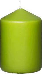Blockljus grön H10cm