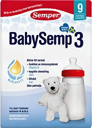 Tillskottsnäring BabySemp 3 Från 9 mån 700g Semper