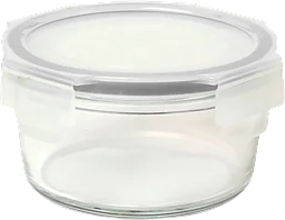 Förvaringsburk Rund Glas med lock 400ml ICA