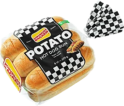 Korvbröd Potato Hot dog bun 6-p 270g Korvbrödsbagarn