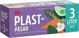 Plastpåsar 3l 50-p ICA