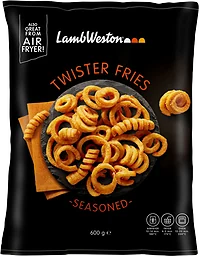 Pommes frites Twister fries seasoned Fryst 600g Lamb weston