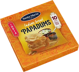 Papadums 110g Santa Maria