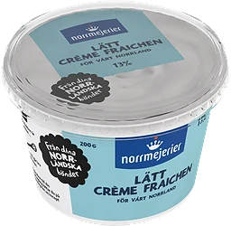 Lätt Crème fraichen Naturell 13% 200g Norrmejerier