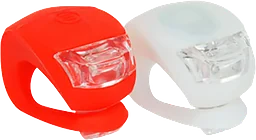 Cykelbelysning Diod Röd & vit 2-p