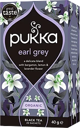 Te Svart Gorgeous earl grey Ekologisk 20-p 40g Pukka