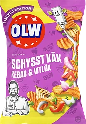 Chips Kebab & vitlök 250g Olw