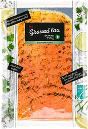 Lax Färsk Gravad 350g Miljömärkt ICA