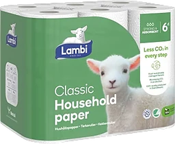 Hushållspapper Classic 6-p Lambi