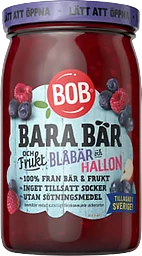 Sylt Bara bär frukt & Blåbär hallon 310g BOB