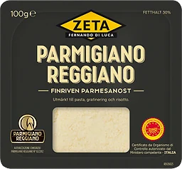 Parmesanost Parmigiano Reggiano finriven 100 g Zeta