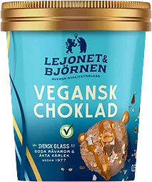 Glass Vegansk Choklad 500ml Lejonet & Björnen