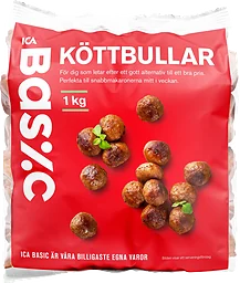 Köttbullar 1kg ICA Basic
