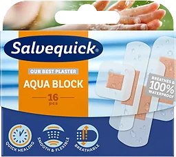 Plåster Aqua block 16-p Salvequick
