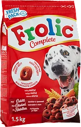 Hundmat Oxkött grönsaker & spannmål 1,5kg Frolic Complete