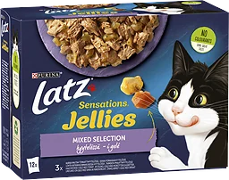 Mixed Selectio Jellies Kattmat Gelé 12-pack