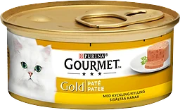 Kattmat Kyckling i paté 85g Gourmet