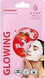 Ansiktsmask Classic Strawberry Mask 1-p Stay Well