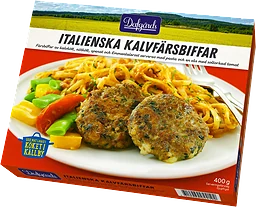 Italienska kalvfärsbiffar 400g Dafgårds