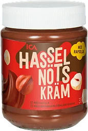 Hasselnötskräm 350g ICA