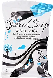Chips Gräddfil & lök 75g Bjäre Chips