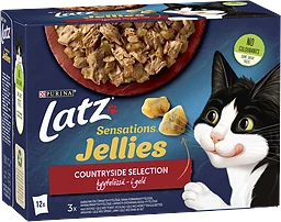 Kattmat Sensations Jellies Countrys Selection géle 12-p 1020g Latz