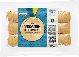 Bratwurst vegansk 210g ICA